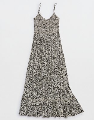 Aerie Button Front Maxi Dress