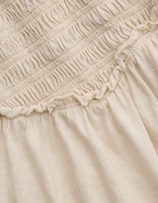 Aerie Happiest Smocked Mini Dress