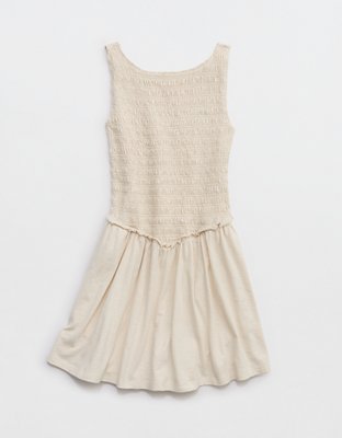Aerie Happiest Smocked Mini Dress