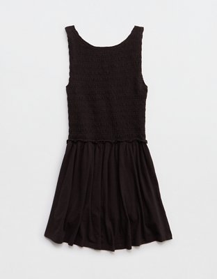 Aerie Happiest Smocked Mini Dress
