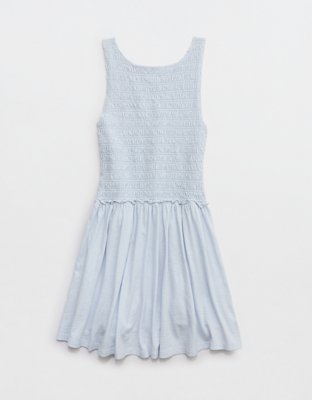 Aerie Happiest Smocked Mini Dress