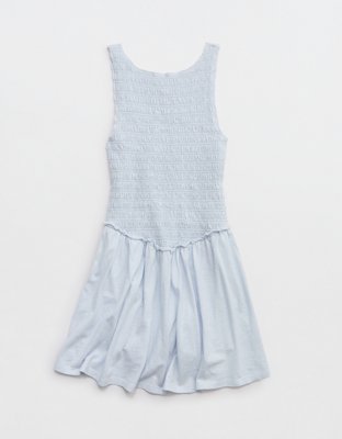 Aerie Happiest Smocked Mini Dress