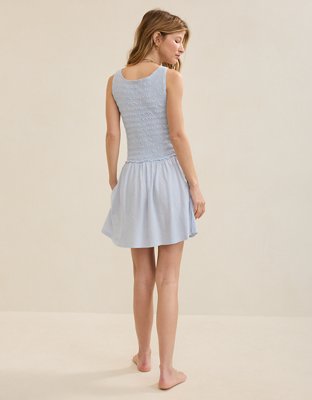 Aerie Happiest Smocked Mini Dress