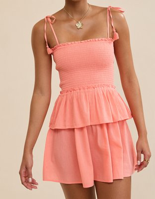Aerie At The Barre Smocked Mini Dress
