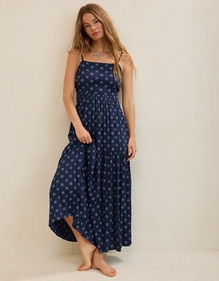 Aerie On-The-Down-Low Back Dress | Aerie