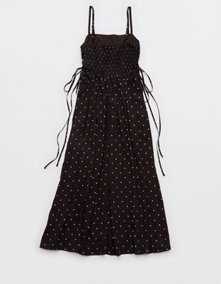 Aerie Happy & Drapey Lace Up Dress