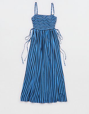Aerie Happy & Drapey Lace Up Dress