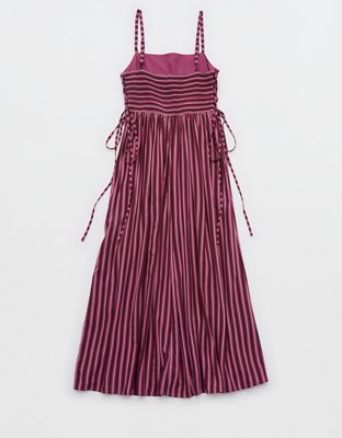 Aerie Happy & Drapey Lace Up Dress