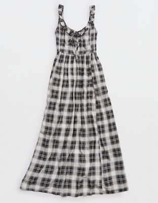 Aerie Happy & Drapey Side Smocked Dress