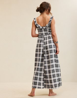 Aerie Happy & Drapey Side Smocked Dress