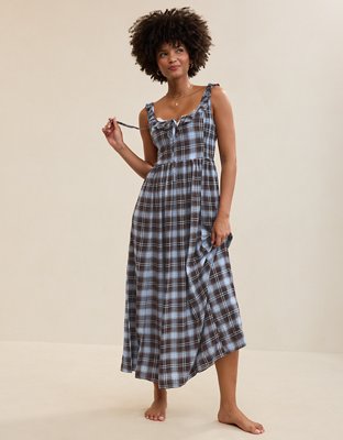 smocked dresses for women Women's Plus Size Sonia Dress -Charcoal The midi length allows for easy movement Best Smocked Dresses | Anthropologie