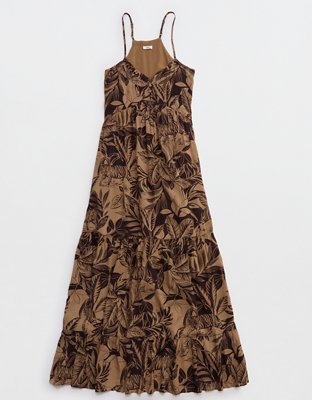 Aerie Printed Maxi Dress