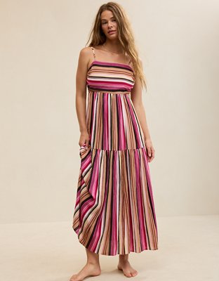 Aerie On-The-Down-Low Back Dress