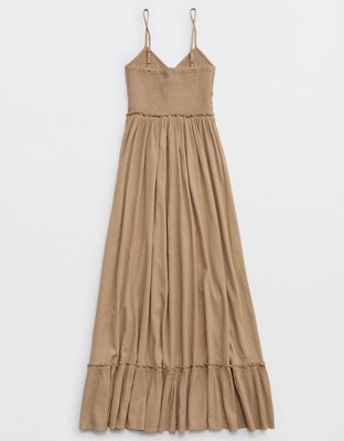 Aerie Button Front Maxi Dress
