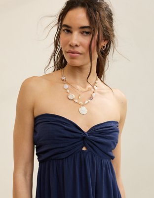 aerie cut out maxi dress Aerie Strapless Cut Out Maxi Dress