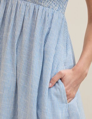 Aerie Straight Neck Midaxi Dress