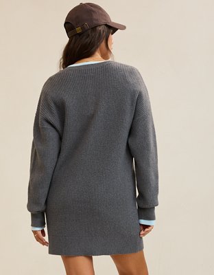 Aerie Henley Sweater Dress