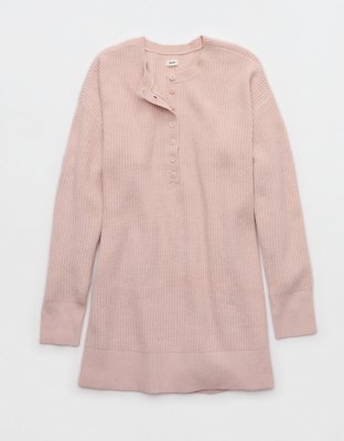 Aerie Henley Sweater Dress