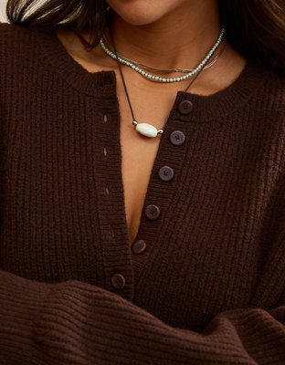 Aerie Henley Sweater Dress