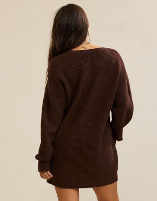 Aerie Henley Sweater Dress