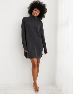 Aerie CozyUp Waffle Sweater Dress