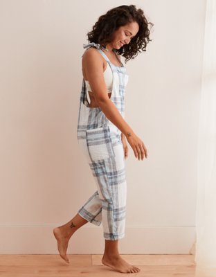 aerie shoulder tie overalls