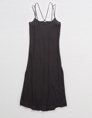 aerie midi wrap dress