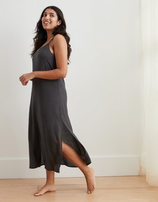 aerie midi wrap dress