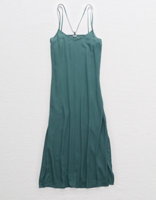 aerie midi wrap dress