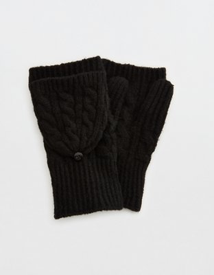 Aerie Cable Fingerless Mittens