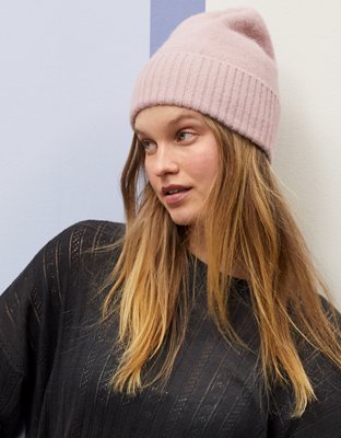 Aerie x Emily + Meritt Fuzzy Knit Beanie