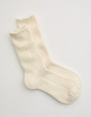 Aerie x Emily + Meritt Fuzzy Rib Crew Sock