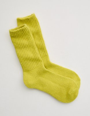 Aerie x Emily + Meritt Fuzzy Rib Crew Sock