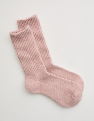 Aerie x Emily + Meritt Fuzzy Rib Crew Sock
