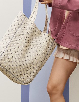 Aerie x Emily + Meritt Quilted Tote Bag