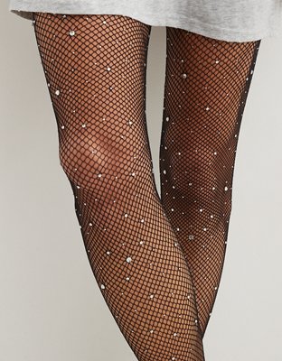 Accessories, Sexy High Waist Tights Sparkle Rhinestone Fishnets Party  Green