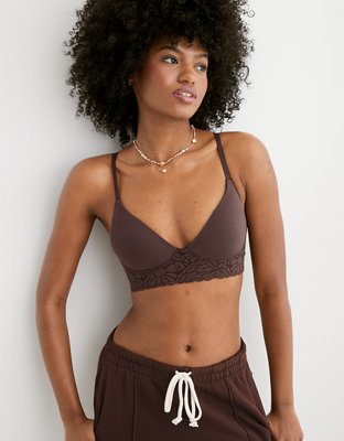 Midsize AERIE Wireless Bra and Bralette Try on and Review - L/XL