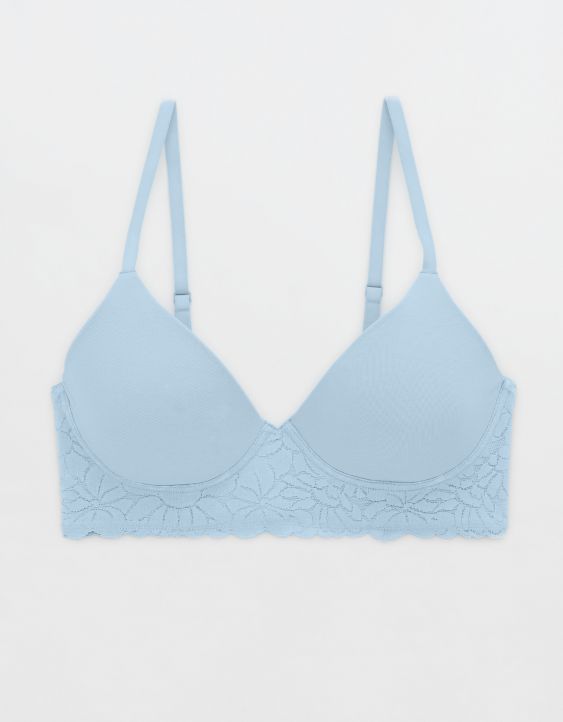 Superchill Wireless Lightly Lined Lace Trim Bra