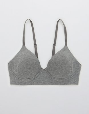 Aerie Gently Used Grey and Cream Lace Bra, Size 34A Gray - $25