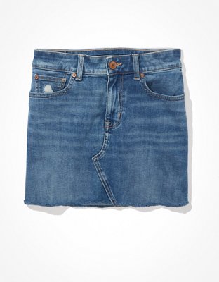 VIP【関税送料無料】希少 OFF-WHITE DARK BLUE DENIM SKIRT Brightside Dark Wash Denim Mini Skirt | Beginning Boutique US