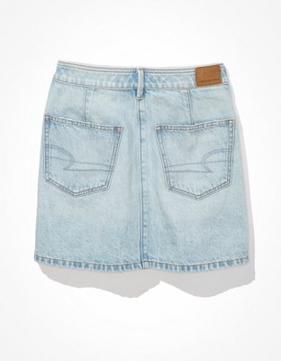 Женские юбки American Eagle AE Button-Front Denim Mini Skirt — фото 4