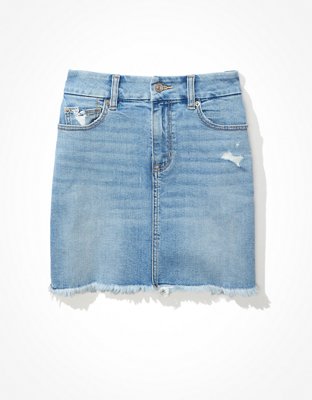 AE Curvy Denim Mini Skirt