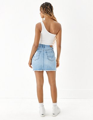 Женские юбки American Eagle AE Curvy Denim Mini Skirt — фото 2