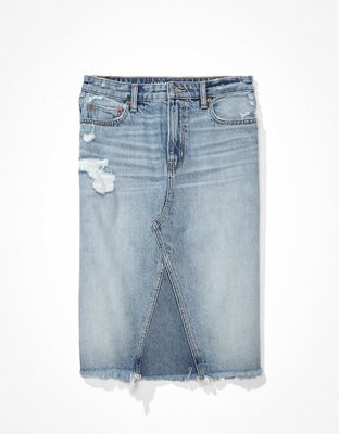 AE Denim Midi Skirt