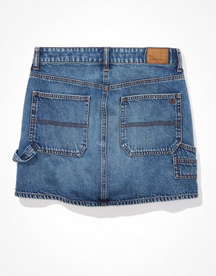 AE '90s High-Waisted Cargo Denim Mini Skirt