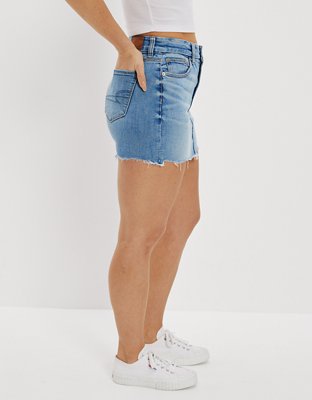 AE High-Rise Curvy Denim Mini Skirt