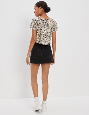 AE '90s High-Waisted Denim Mini Skirt