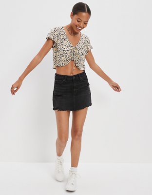 Женские юбки American Eagle AE '90s High-Waisted Denim Mini Skirt — фото 4
