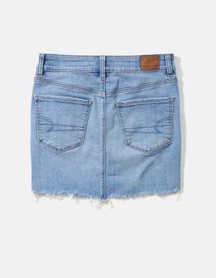 AE High-Waisted Denim Mini Skirt