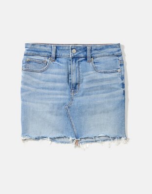 AE High-Waisted Denim Mini Skirt